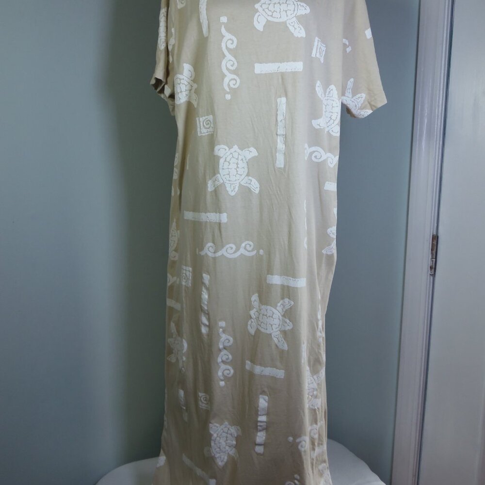 Vintage Cotton Connection Tropical Pull Over XL Dress Lagenlook Vacation Resortw - Picture 6 of 15